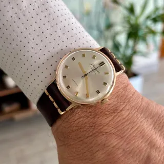 Glashütte 36mm Yellow gold Silver