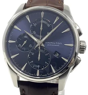 Hamilton Jazzmaster Auto Chrono H32586541 42mm Stainless steel Blue