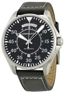 Hamilton Khaki Aviation H64615735 41mm Stainless steel Black