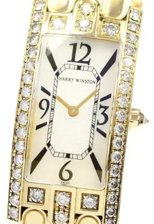 Harry Winston Avenue 330LQG 19mm Yellow gold White