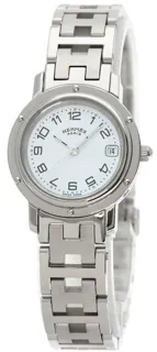 Hermès Clipper CL4.210 24mm Stainless steel White