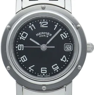 Hermès Clipper CL4.210 24mm Stainless steel Black