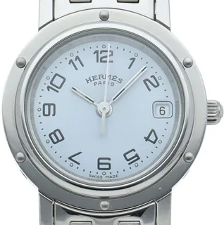 Hermès Clipper CL4.210 24mm Stainless steel White