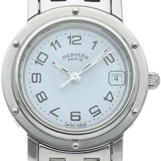 Hermès Clipper CL4.210 24mm Stainless steel White