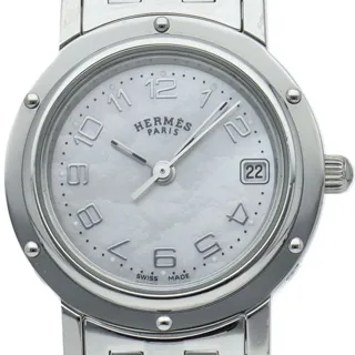 Hermès Clipper CL4.210 24mm Stainless steel White