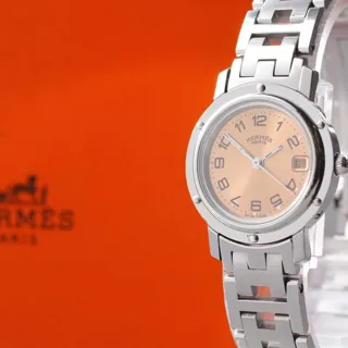 Hermès Clipper CL4.210 24mm Stainless steel Golden