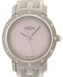 Hermès Clipper CL4.230 24mm Stainless steel Pink