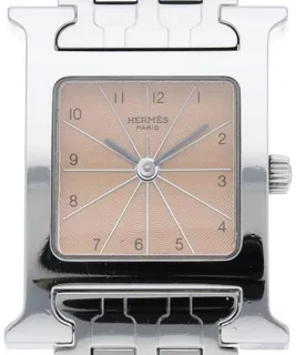 Hermès Heure H HH1.210 30mm Stainless steel Pink