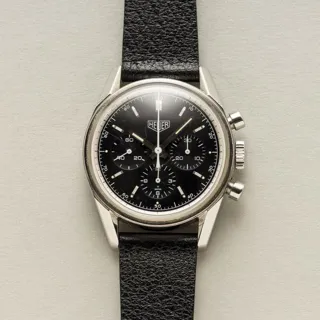 Heuer CS 3111 35.5mm Stainless steel Black