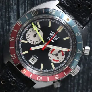 Heuer 741.603 42mm Stainless steel Black