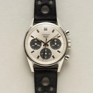 Heuer 2447SN RARE 35.5mm Stainless steel