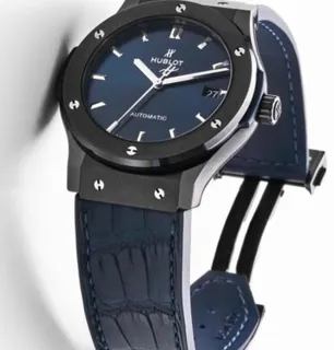 Hublot Classic Fusion 511.CM.7170.LR 45mm Black ceramic Blue