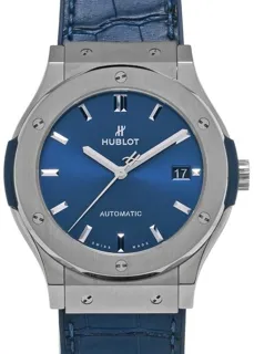 Hublot Classic Fusion 511.NX.7170.LR 45mm Titanium Blue