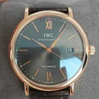 IWC Portofino IW356511 40mm Red gold Gray