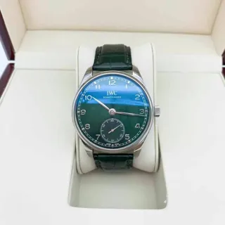 IWC Portugieser IW3583-10 40.5mm Stainless steel Green