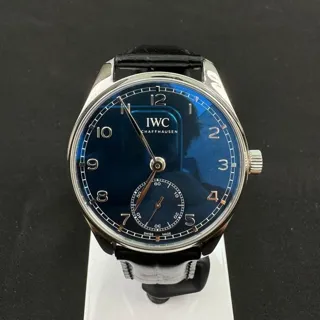 IWC Portugieser IW358305 40.5mm Stainless steel Blue