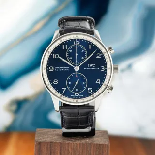 IWC Portugieser IW371432 41mm Stainless steel Blue