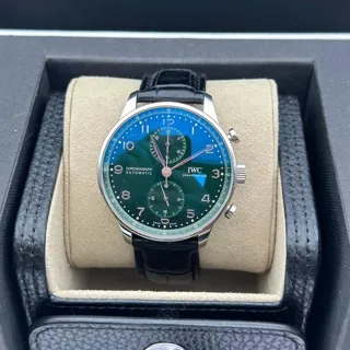 IWC Portugieser IW371615 41mm Stainless steel Green