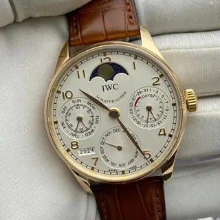 IWC Portugieser IW502213 42mm Rose gold Silver