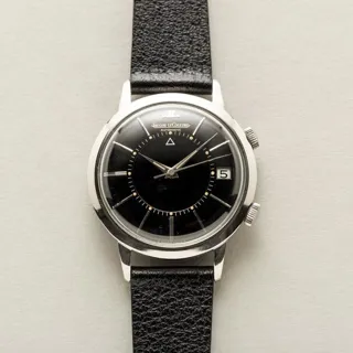 Jaeger-LeCoultre Memovox 37mm Stainless steel Black