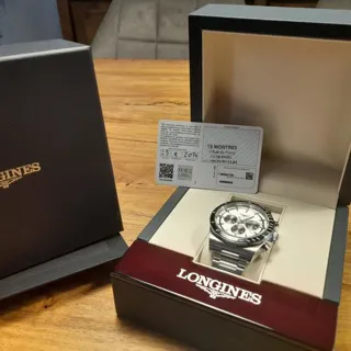 Longines Conquest L38354726 42mm Stainless steel Black and Silver