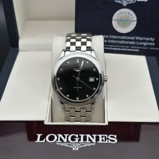 Longines Flagship L4.874.4.57.6 Stainless steel Black