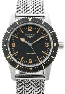 Longines Heritage L28224566 42mm Stainless steel Black