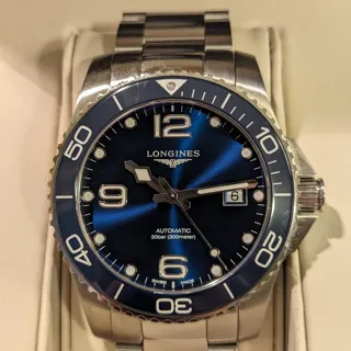 Longines HydroConquest L3.781.4.96.6 41mm Stainless steel Blue