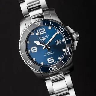 Longines HydroConquest L3.782.4.96.6 43mm Stainless steel Blue