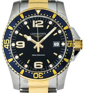 Longines HydroConquest L37403967 / L3.740.3.96.7 41mm Stainless steel Black