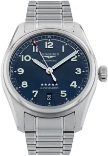 Longines Spirit L3.410.4.93.6 37mm Stainless steel Blue