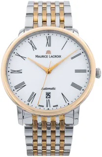 Maurice Lacroix Les Classiques LC6067-SS002-310-1 38mm Steel$Rose Gold Plated White