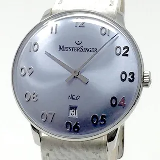 MeisterSinger Neo NEF209 36mm Stainless steel Blue