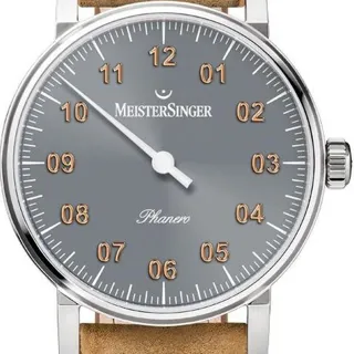 MeisterSinger Phanero PH307G 36mm Stainless steel Gray