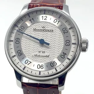 MeisterSinger ED 07 A 43mm Stainless steel White