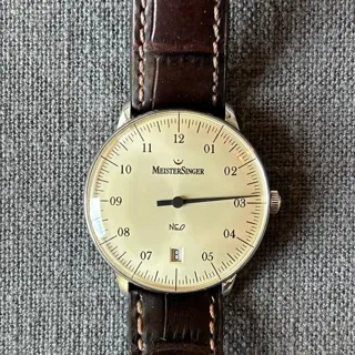 MeisterSinger Neo 1Z NE903 36mm Stainless steel Champagne