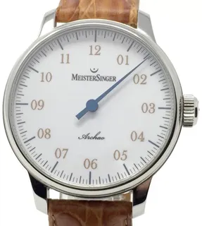 MeisterSinger AMAS1 43mm Stainless steel White