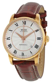 Mido Baroncelli M8600.2.21.8 Rose gold and Stainless steel and PVD Silver