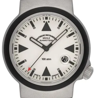 Mühle Glashütte S.A.R. Rescue-Timer M1-41-08-KB 42mm Stainless steel White