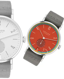 NOMOS Tangente 179.s28 Stainless steel light red