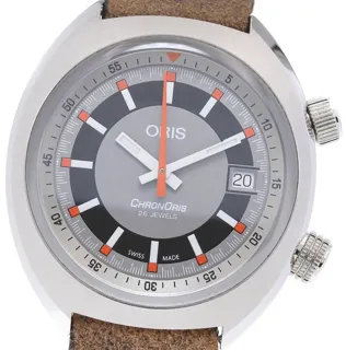 Oris Chronoris 01 733 7737 4053 39mm Stainless steel Gray