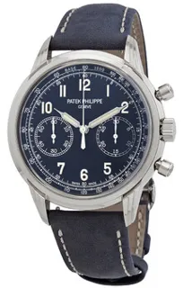 Patek Philippe Chronograph 5172G-001 White gold Blue