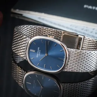 Patek Philippe Golden Ellipse 3548/001 27mm White gold Blue