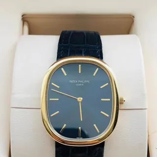 Patek Philippe Golden Ellipse 3738/100J Yellow gold Blue