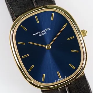 Patek Philippe Golden Ellipse 3738 31mm Yellow gold Blue