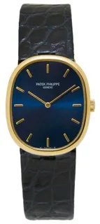 Patek Philippe Golden Ellipse 3848 27mm Yellow gold Blue