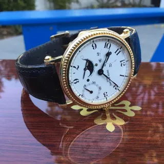 Patek Philippe Moonphase 5015J 35mm Yellow gold White