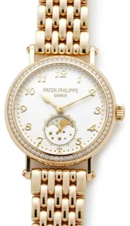 Patek Philippe Moonphase 7121/1J-001 33mm Yellow gold Beige