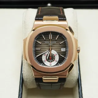 Patek Philippe Nautilus 5980R-001 Rose gold Brown