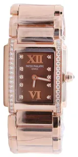 Patek Philippe Twenty~4 4908/11R-010 22mm Rose gold Brown